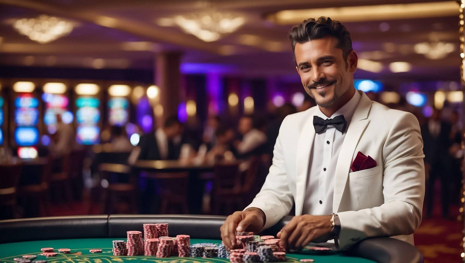 Antarmuka aplikasi mobile sanca77 menampilkan meja blackjack live-dealer dan opsi navigasi untuk taruhan olahraga